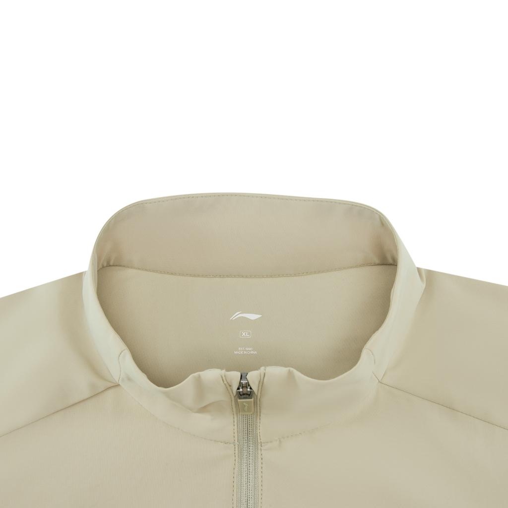Li-Ning Fitness Series Stand Collar Logo Stitching Zipper Jacket Men jackets AFDW993-7