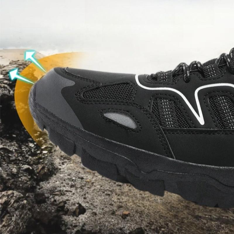 Mesh Hiking Sports Shoes Men's Breathable Sneakers Non-slip Wear-resistant Outdoor Trainers for Camping Trekking Walking