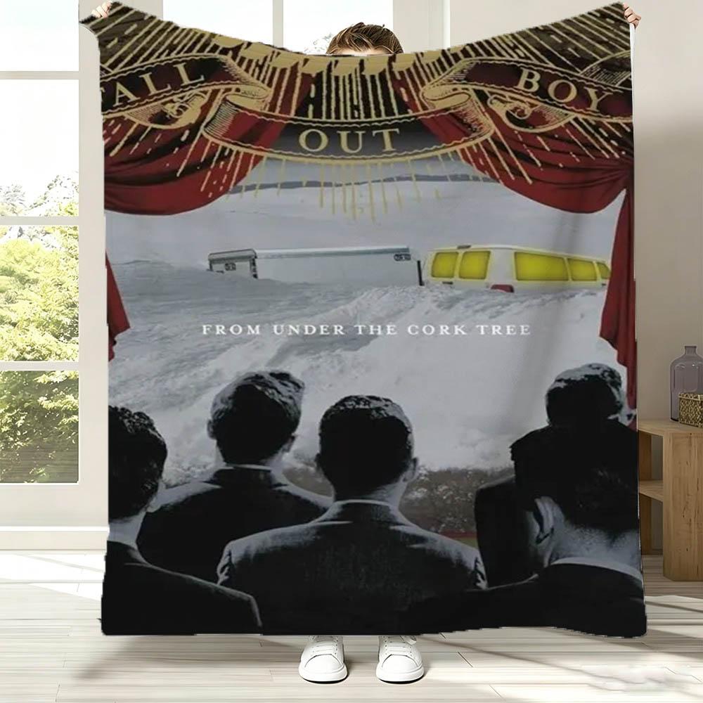 Singer 3D F-Fall Band O-Out B-Boy Band Flannel Blanket Soft Throw Blanket Art For Home Decor Bedroom Bed Sofa Picnic Fans Gift