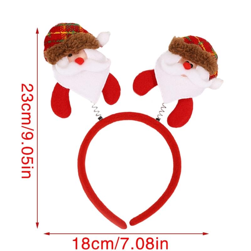 Weihnachtsdekoration Plüsch Rentier/Schneemann Stirnband Festival Feier Kopfschmuck Weihnachten Haarreif Party Accessoire