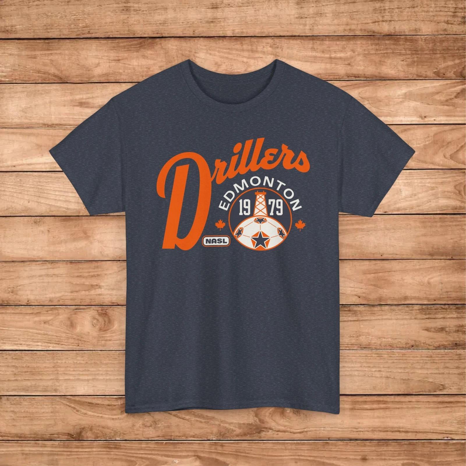 Edmonton Drillers 1979 Vintage NASL Soccer Premium Unisex T shirt L