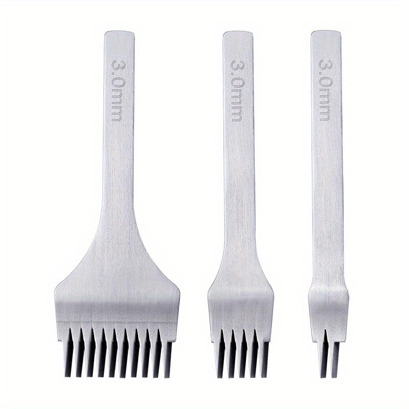

3Pcs/Set Lacing Stitching Hole Stitching Punch Tool Leather Craft Tools French Style Flat Cutter Craft Flat Cutter DIY Tool