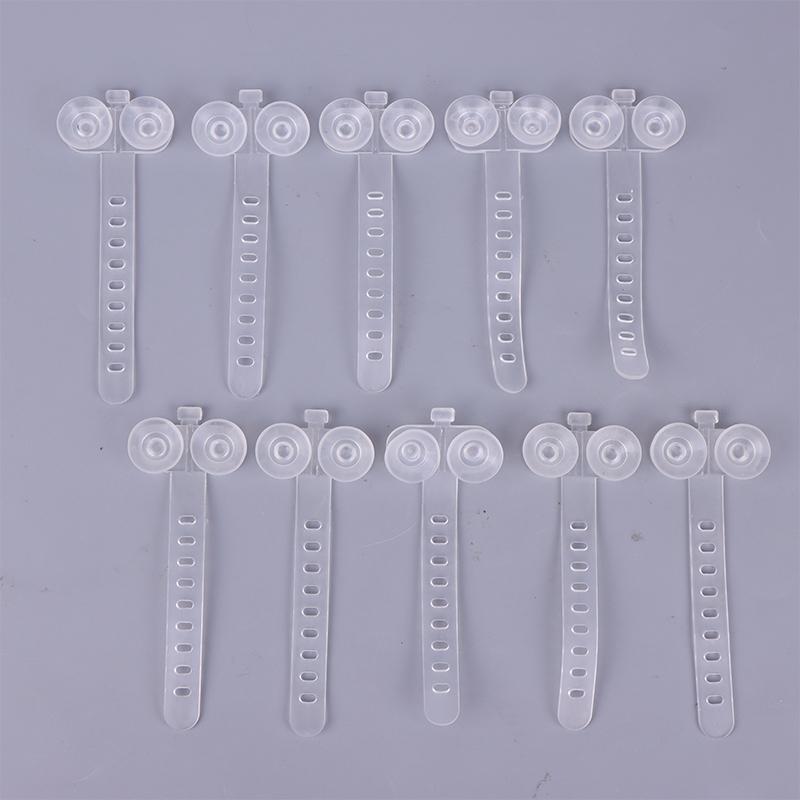 

10-Pack Fish Tank Landscaping Suction Cup Clips Fixed Adsorption Buckle for Aquarium Trachea Water Pipe Hose Finishing белый