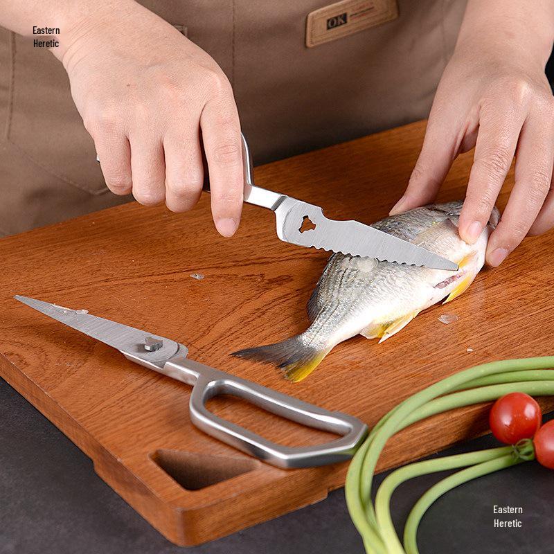 SK5 Stainless Steel Multifunctional Kitchen Shears for Cutting Bones, Fish, and Food