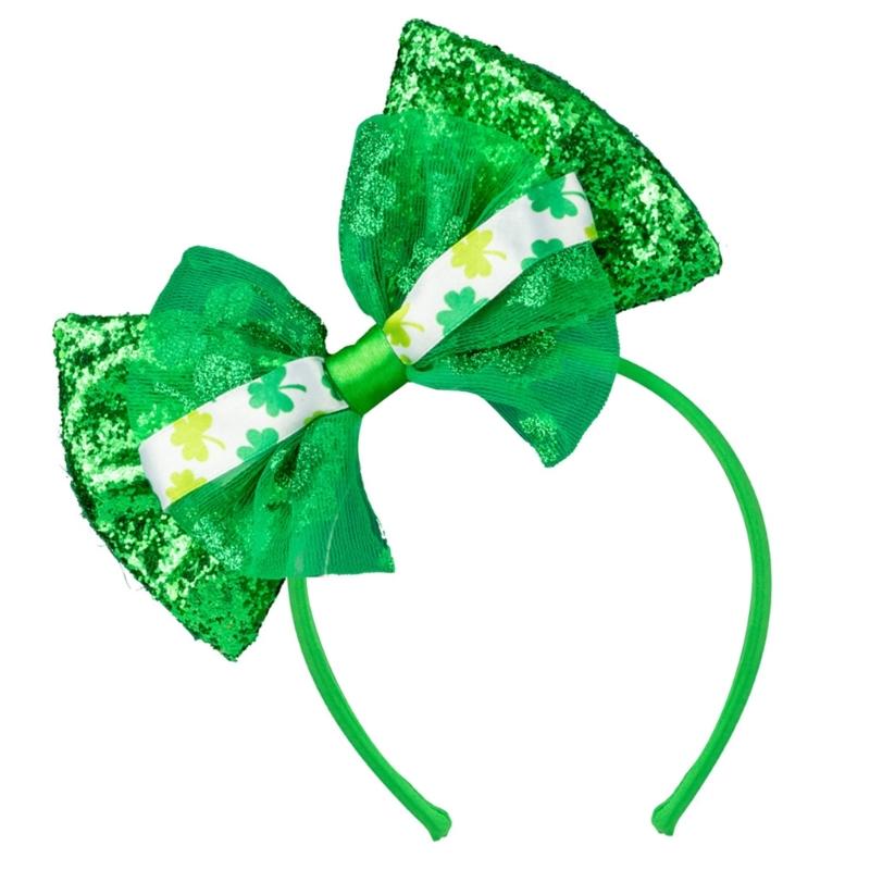 Festival Irish Themed Plastic Hair Band for Saint Patrick's Day Celebrations Comfortable Lightweight Headwear Accessory