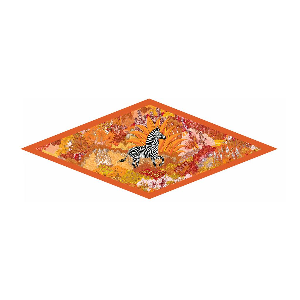 2023 New Fashion Jungle Zebra Diamond Scarf Horse Brand Silk Scarf Woman Luxury Bandana Headband Hijab Foulard Neckerchief Shawl