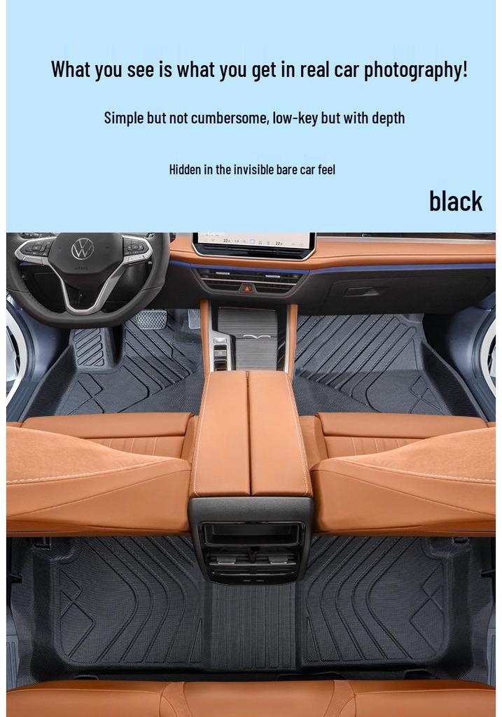 Volkswagen Magotan Double Layer TPE Floor Mats - Full Coverage, Car-Specific, Original Color for 25 Model.