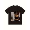 Funny Dog Stung By A Bee Print T Shirt, Tees For Men, Casual Short Sleeve T-shirt For Summer