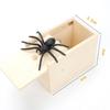 Spider Wooden Box Scare Toy Prank Reusable Funny Play Joke Toy  Funny Scare Toy  Party Props for Adults Kids Gift