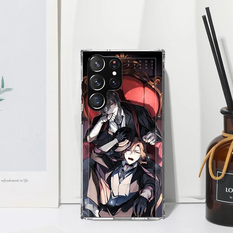 Bungo Stray Dogs Double Black Phone Case For Samsung Galaxy S26 S25 Edge S24 FE S23 S22 Ultra S21 Plus S20 + Art Fundas Back Cov