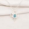 Blue Cat's Eye Gemstone Pendant, 925 Sterling Silver Pendant Jewelry, Handmade Jewelry Pendant, Everyday Jewelry Gift For Women
