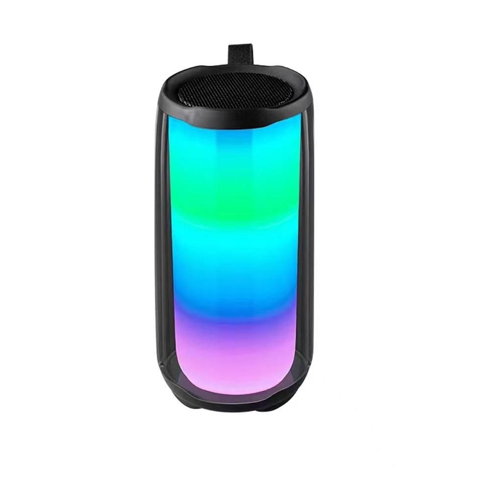 Vollbild bunte RGB-Licht kabelloser Subwoofer Bluetooth-Lautsprecher Geschenk Karaoke-Mikrofon Stereo