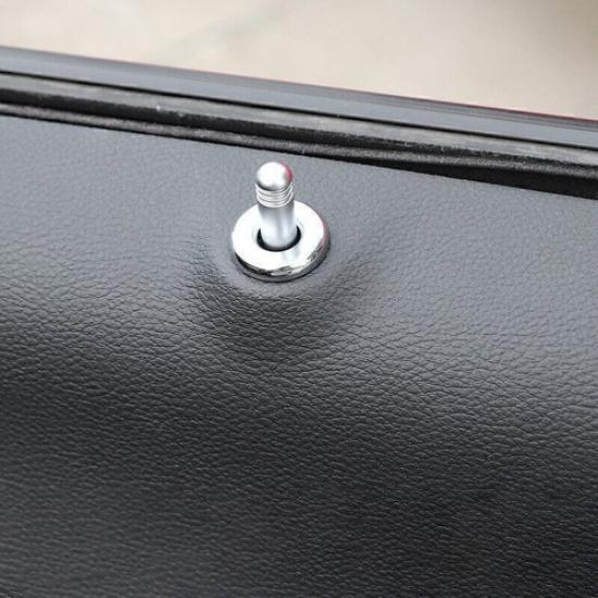 For Dodge Challenger 2015-2023 Bright Chrome Inner Door Bolt Lock Down Ring Trim