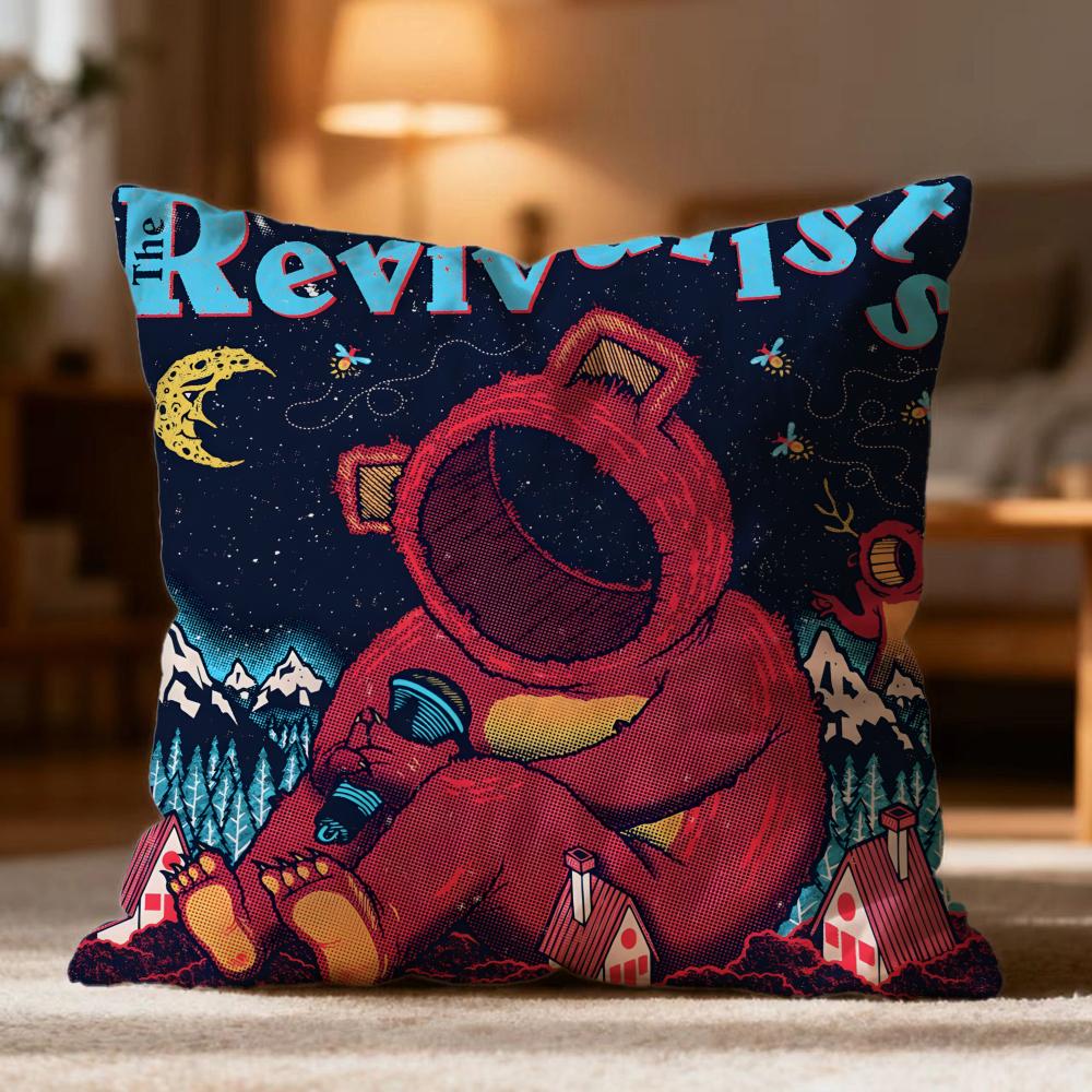 Fashion T-TThe Revivalists Cushion Cover Soft Washable Pillow Case Multi-Scene for Couch Bed Travel Office Use