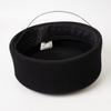 Schwarzer flacher Wollfilz-Barett Mode Pillbox-Hut Damen Französisch Elegant Fedora-Hüte Matrosenmütze Kapitänskappe Damen Malerhut