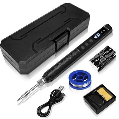Digital Display USB Soldering Iron USB Powered Constant Temperature Wireless Electric Iron Solder 200-450℃ Range Fast Heating