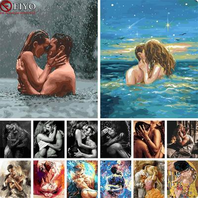 Pintura por números para colorear por números, lienzo acrílico, pintura pintada a mano, arte, 40x50cm, sin marco, Sexy