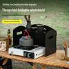Portable Three-Fold Windshield Camping Stove - Large Heat Concentrator