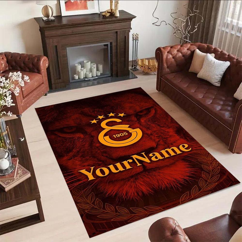 Galatasaray Customize Your Name Floor Rug Office Rug Perfect For Bedrooms Study Room Living Rooms Entryway Antislip Rug Anime Office Decor