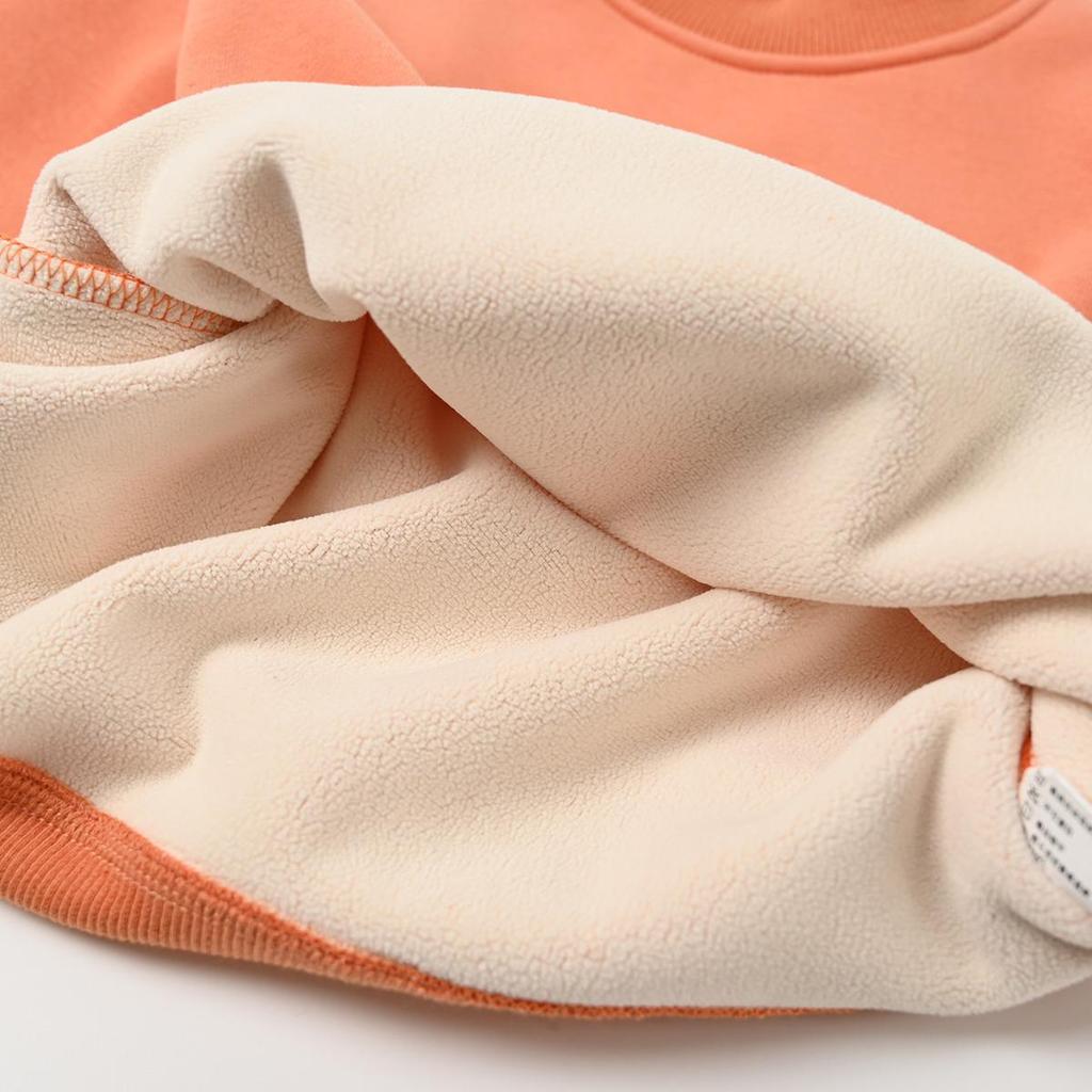 Dětská kreslená fleecová mikina přes hlavu - Hřejivá podzimní/zimní mikina pro chlapce a dívky, malé/střední velikosti