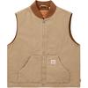 Levis Solid Color Casual Fashion Baseball Collar Zipper Vest Men Vests Camel A8580-0001