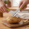 Multifunctional Vegetable Peeler with Comfort Handle Stainless Steel Curved Blade Built-in Bottle Opener Kitchen Tool for Apples Carrots Cucumbers