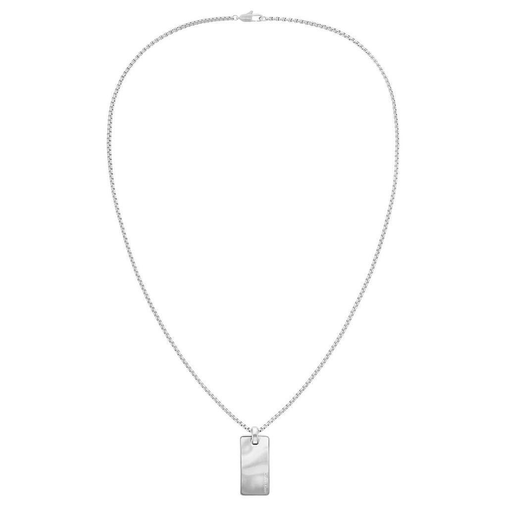 Calvin Klein Solid Color Design - Necklace Men Accessories Silver CKJ35100033