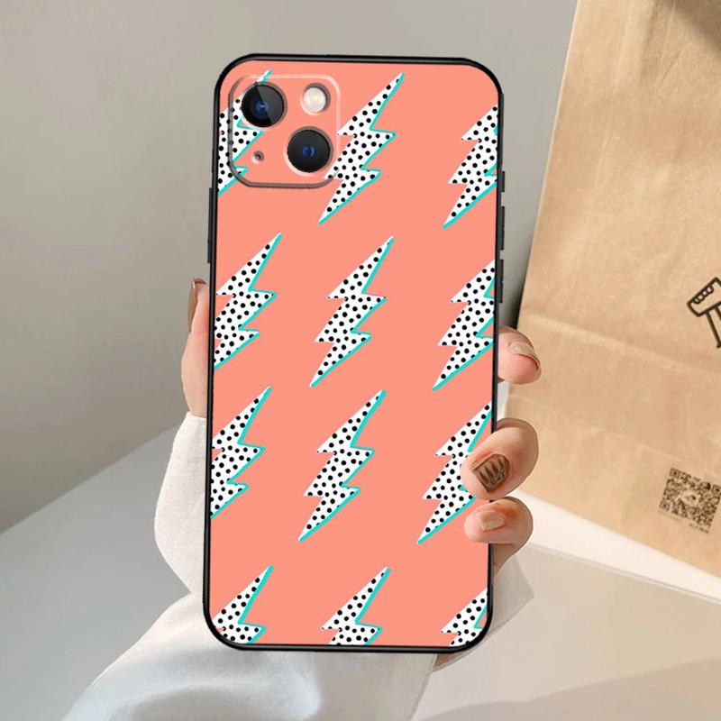 

preppy stars lightning pink Phone Case For iPhone 17 Air 16 14 13 12 11 15 Pro Max 13 12 mini 15 16 Plus 16e Cover Coque iPhone 12Pro MAX