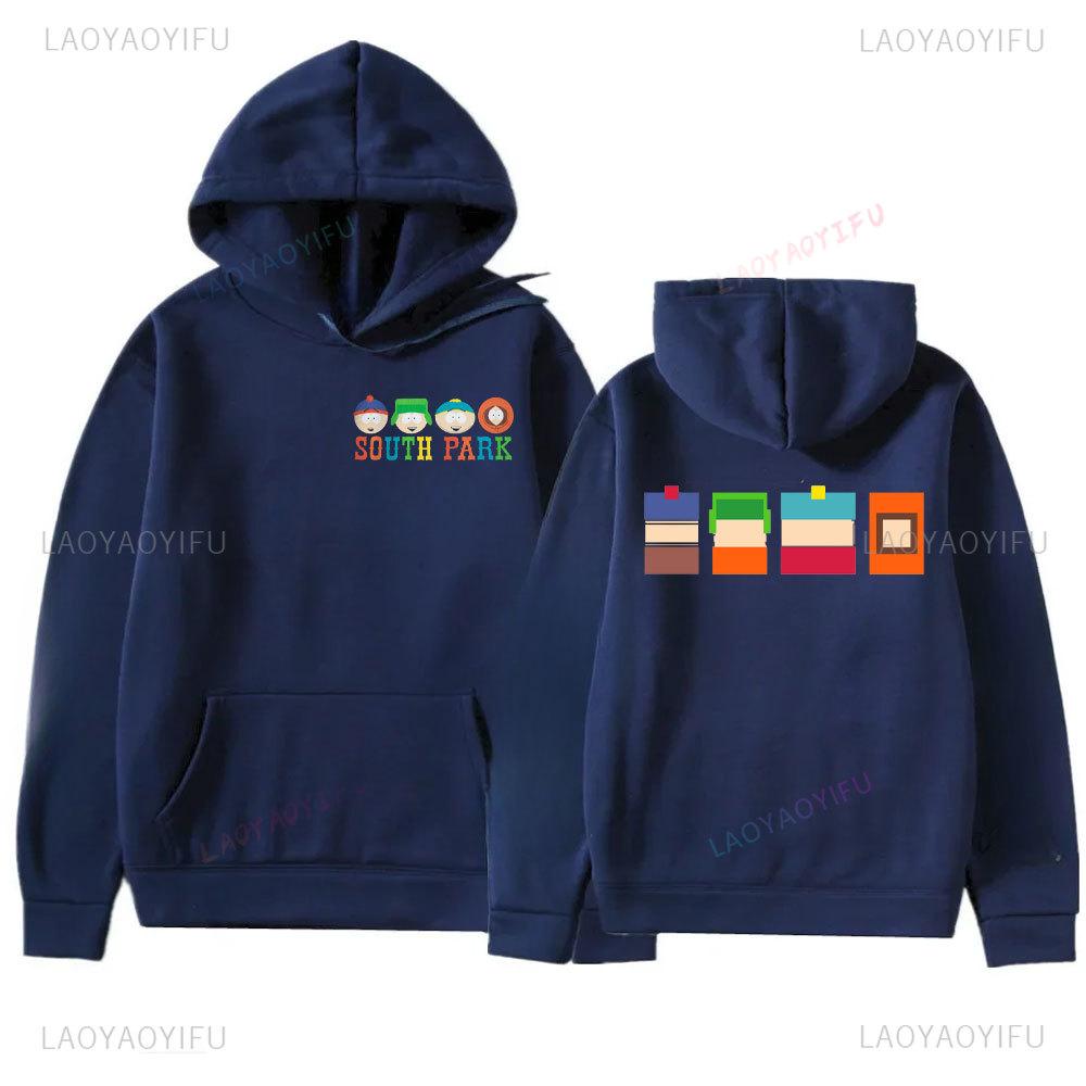 Sudadera con capucha con estampado de Anime Southes Park sudadera con capucha para hombre otoño e invierno jersey cálido de moda