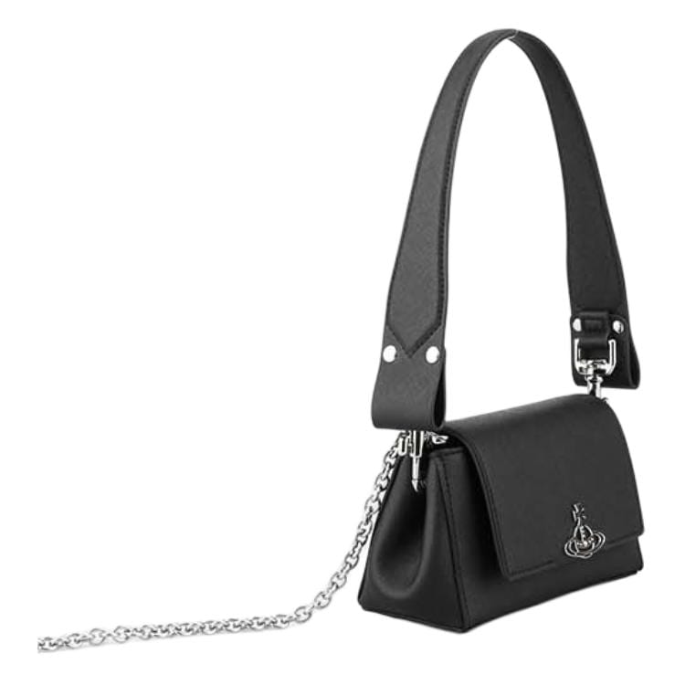 Vivienne Westwood Vivienne Westwood Polyurethane Shoulder Bag, Crossbody Bag, Handbag Small Women's Black 4304006RUS000BN401