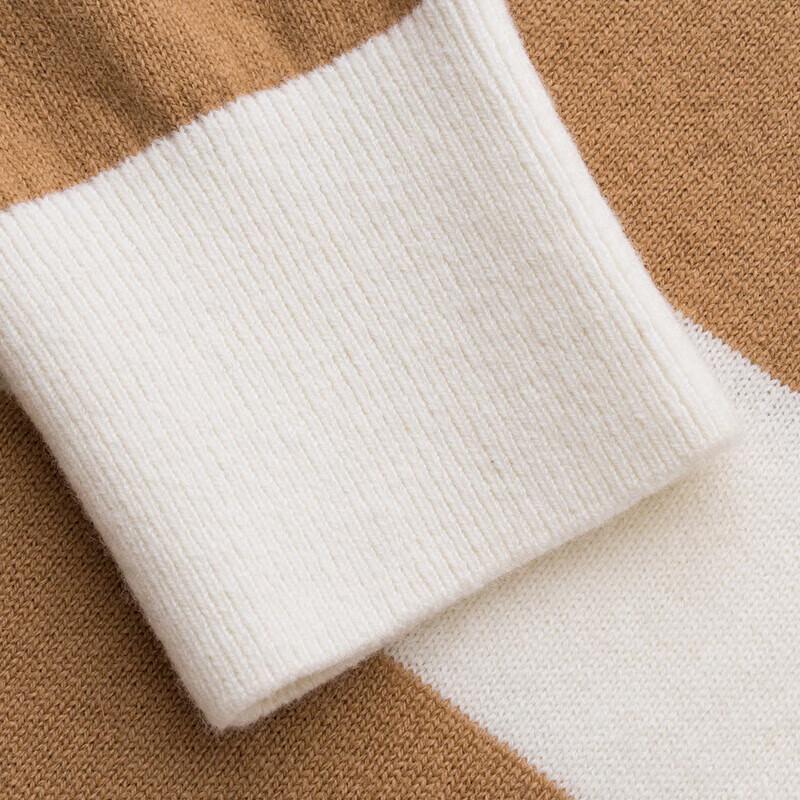 HAZZYS Women's Wide Stripe Wool Sweater