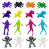 12PCS Creative TPR Wall Climbing Man Stress Relief Toy Spider Spaceman Unicorn Slow Rebound Sticky Release Toys