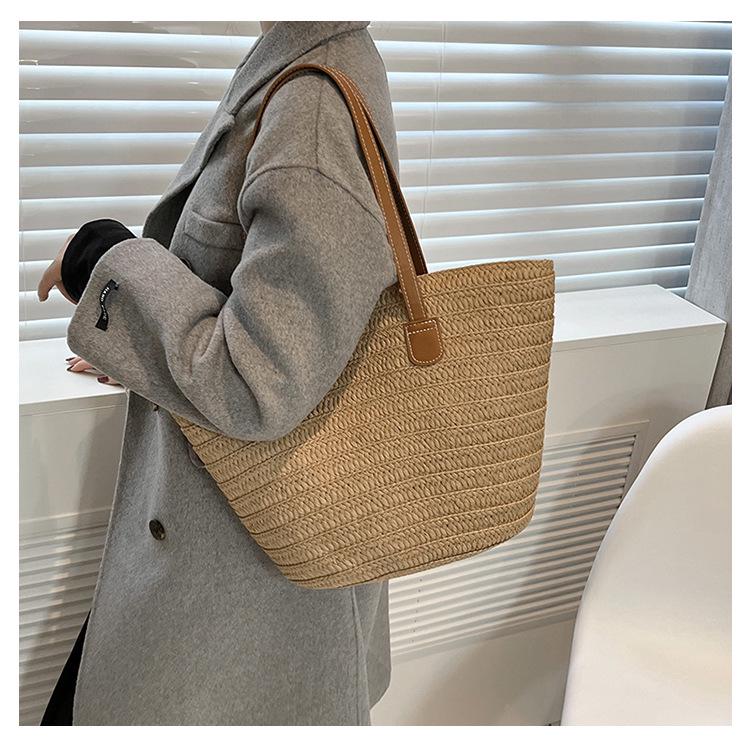 Women's Summer Stylish Large Capacity Woven Tote Bag