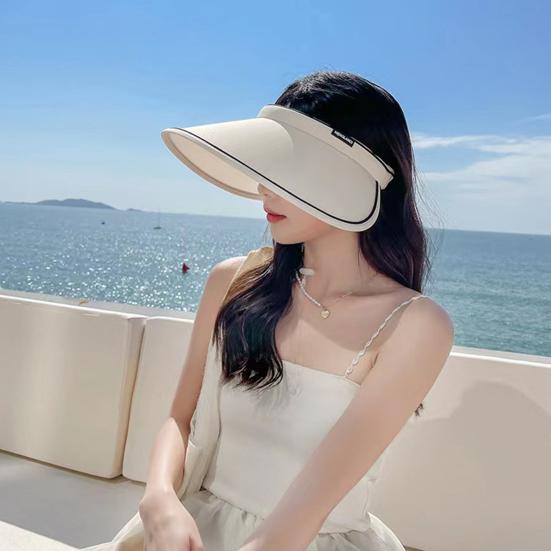 Women Sun Hat Empty Top Adjustable Buckle Foldable Outdoor Cap Summer Cycling Hiking Air Circulation Hat