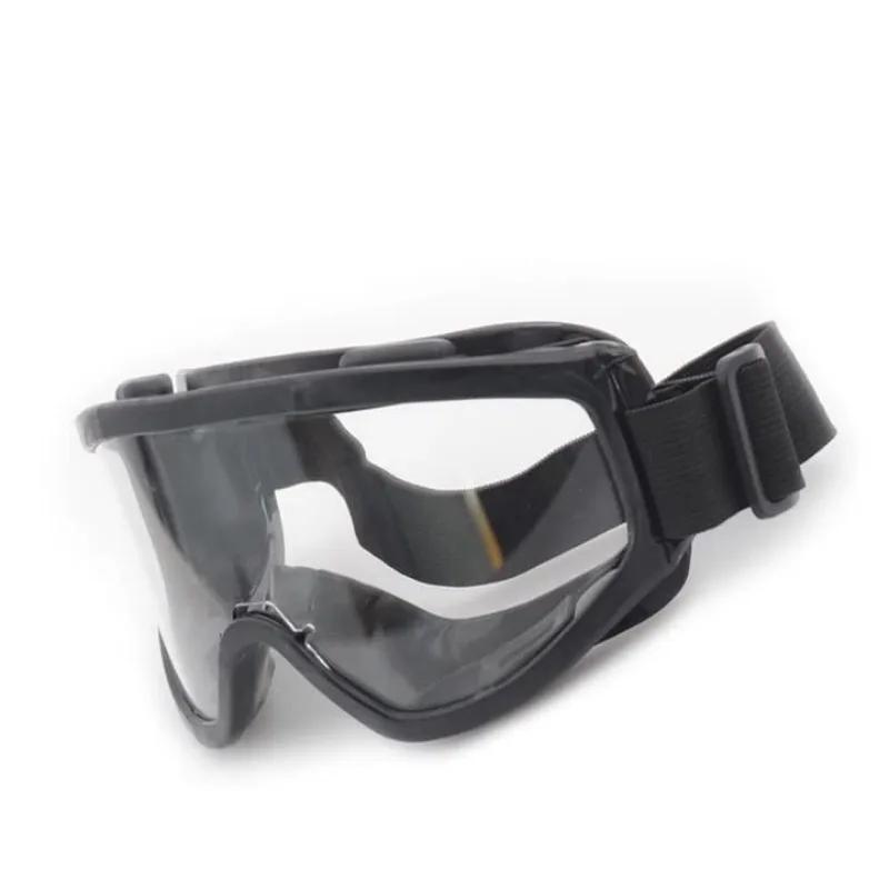 Large Frame Protective Goggles Anti Fog Transparent Black Anti Impact PC Lenses for Safety Work