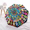 1pc Mandala Art Automatic Umbrella Durable Iron Frame & Plastic Handle, Gift for Men & Women, Sturdy Construction yy250905143