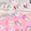 60/240PCS Cartoon bow tie glasses cat head creative handmade DIY cream glue resin accessories accessories jewelry materials