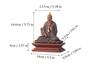 Ceramica Taishanglaojun Yuan shi Tianzun Statua Figura Taoista, Sabbia Viola Scultura Fatta a Mano Casa Stanza Ufficio Statuette Feng Shui