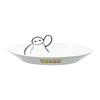 Disney Dinner Pasta Diameter 24 x Depth Miscellaneous san4516 "Baymax" Plate, Plate, Approx. 6cm, Goods, Tableware, Goods, White,