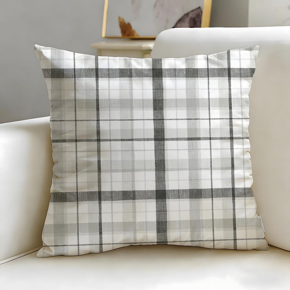 Solid Color Patchwork Floral Cushion Cover Soft EasyWash Pillow Case Versatile for Couch Bed Travel and Office