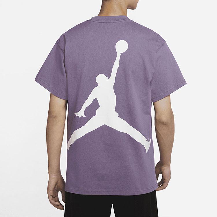 Jordan T Shirt Men's Gray Purple (Unisex) T-Shirts DQ4960 574