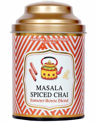 Sancha Çay Butiği, Masala Chai, Zencefil, Kakule ve Tarçınlı Orijinal Masala Karışımı, Premium Assam Çayı Karışımı, 100g Bütün Yapraklar