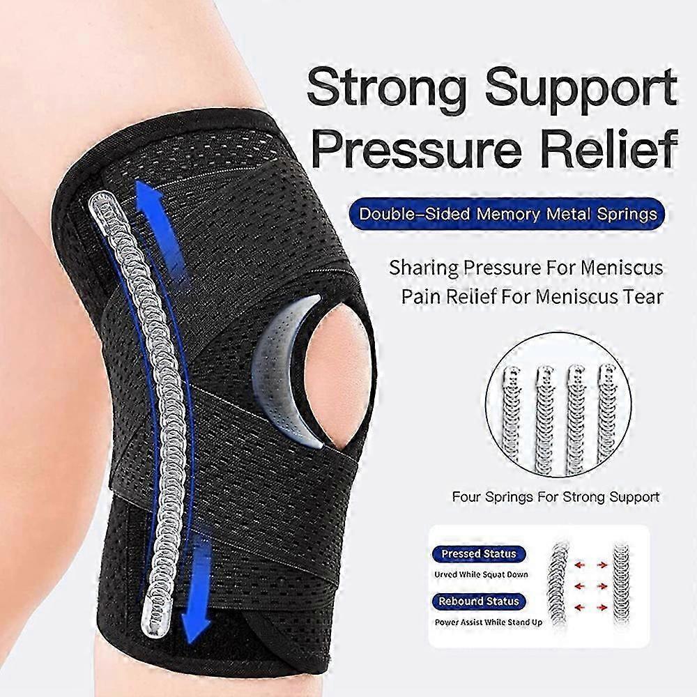 Kniebandage Kniebandage Kompressionshülse Mit Seitenstabilisatoren Silikon