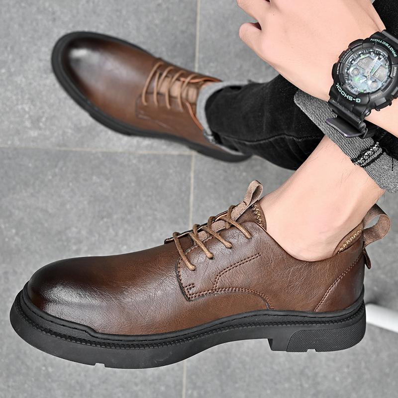 Mode Business Echtleder Schuhe Herren Schnürschuhe Oxford Schuhe Herren Schnürschuhe Klassische Freizeitschuhe Allround Handgefertigte Laufschuhe