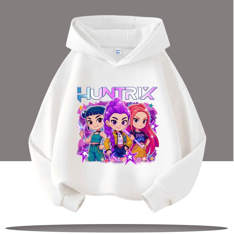 KPop Demon Hunters Hoodies for Kid's Autumn Winter New Cotton Hoodie Fashion 2025 Movie Hoody for Adult Kids Mother-to-be Top