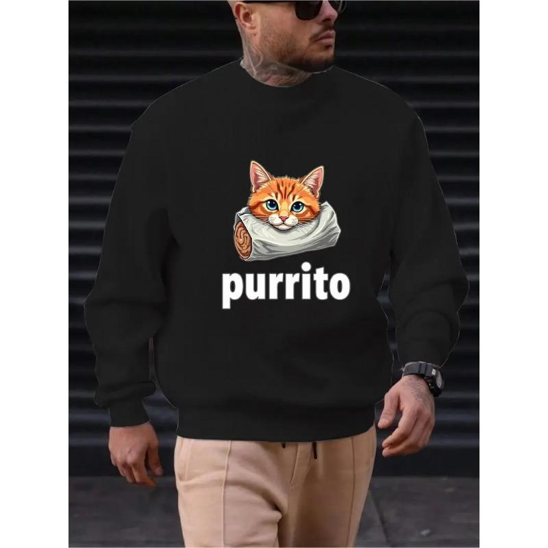 Men' Stylish Long-Sleeve Round-Neck Sweatshirt, Trendy Long-Sleeve Top, Moisture-Wicking Fabric, Comfortable for Home Wear, Sweat-Resistant