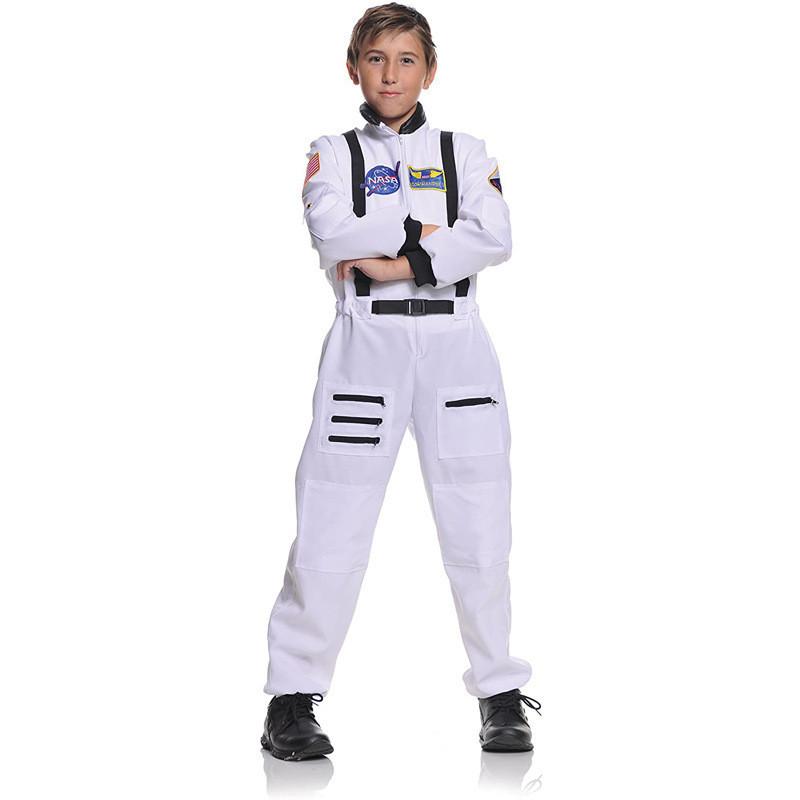 And Orange Unique White Space Suit Costume For Children And Adults Ideal For Themed Events