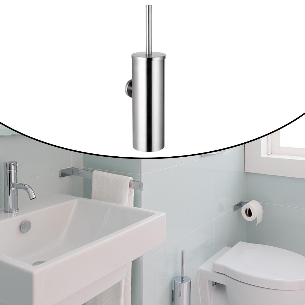 Stainless Steel Toilet Brush with Holder for Bathroom Organization
