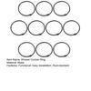 10Pcs Metal Shower Curtain Rings O Shape Shower Curtain Hooks Rings Anti-rust Curtain Hooks for Bathroom Shower Curtain Liner Room Dividers