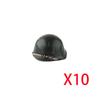 Military Building Blocks Accessories Figure Soldier Helmet Toy USSR USA UK Japanese Hat Mini Brick Hood Mask Flamethrower